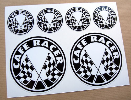 Cafe racer karierte flagge - cafe,