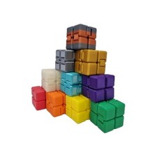 Sensorisches Zappelspielzeug bunt 3D-gedruckt Infinity-Würfel Stressabbau Schreibtisch Gadget