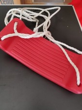 Brettschaukel Rot Gartenschaukel Kunststoff Schaukel Brett stabil für Kinder NEU