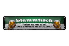 Blechschild Hinweis 46x10 cm