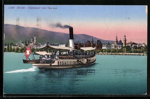 Zürich binnenschiff am - zürich,,