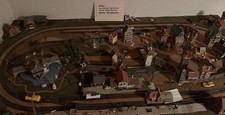 Modellbahnanlage mit stadt - modellbahnanlage,
