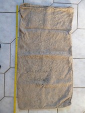 Alter, dekoratiever Sack aus grob gewebtem Leinen aus Liebstedt, gewaschen