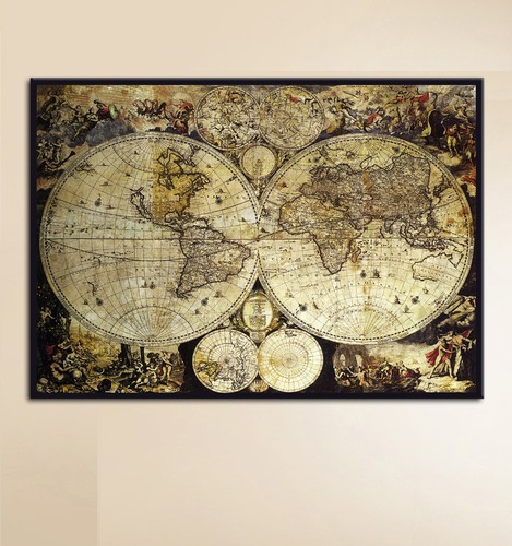 Alte weltkarte worldmap - alte,