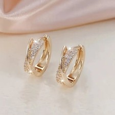 Kleine Creolen mit 3A Zirkonia