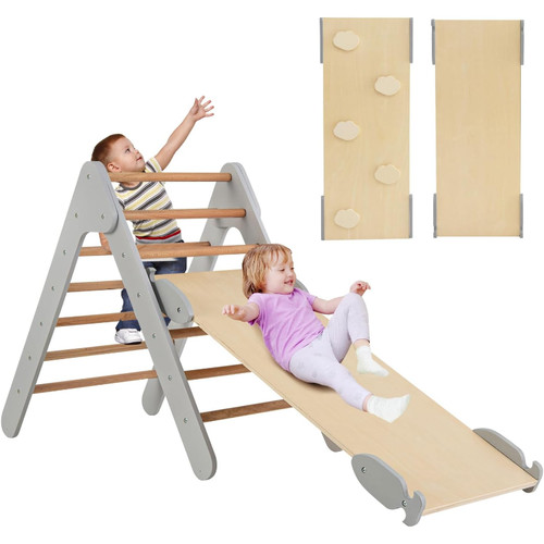 Kletterdreieck mit rutsche - kletterdreieck,