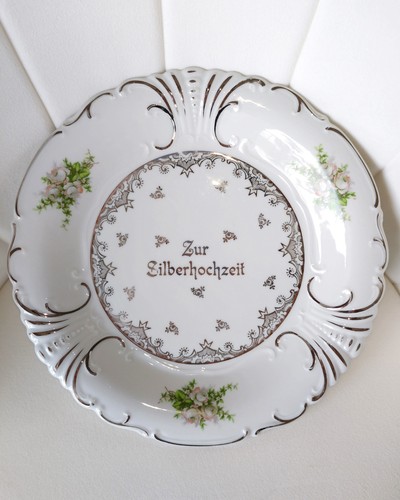 Silberhochzeit porzellan - silberhochzeit,