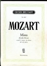 W. A. Mozart | Missa (Große Messe) c-moll KV 427 | Klavierauszug | Ed. Breitkopf