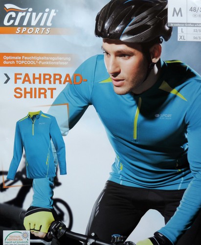 Herren fahrradshirt langarm - herren, m