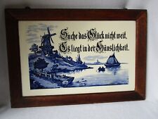 großes altes Wandbild Keramik