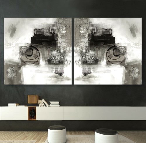 Abstrakt leinwand bild set - abstrakt,