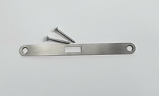  Schließblech Flachschließblech  Stulp 18 mm abgerundet Edelstahl NEU