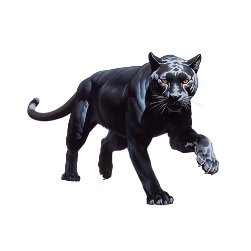 Sticker panther - 7x,