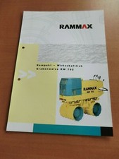 Prospekt Ammann RAMMAX RW 702 Grabenwalzen Verdichter 