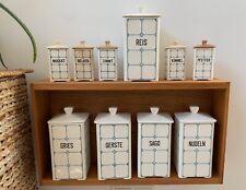 uralte Art Deco Vorratsdosen
