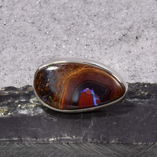 Boulder opal ring - ring,, 925er