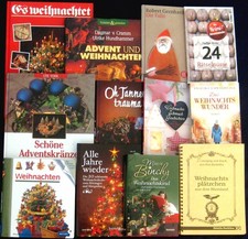Konvolut 12 Weihnachtsbücher - Advent-Kochen-Backen-Geschichten-Kinder