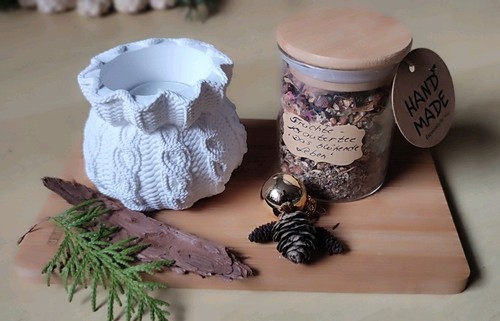 Brettchen mit teelichthalter - brettchen,