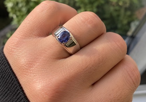 Natürlicher saphir ring 24 - saphir, 1,24