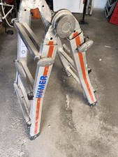 Hymer 8042 Teleskopleiter TELESTEP 4x3 Sprossen Leiter Treppenleiter Stehleiter