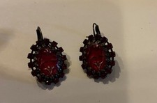 Konplott Ohrschmuck dunkelrot kupfer