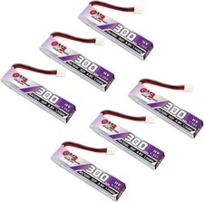 6pcs GNB LiPo Battery 1S 300mAh 3.8V HV LiHV 60c 120c for Inductrix FPV BNF