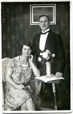Orig. Foto-AK PADERBORN Onkel Martin und Tante Paula 1928