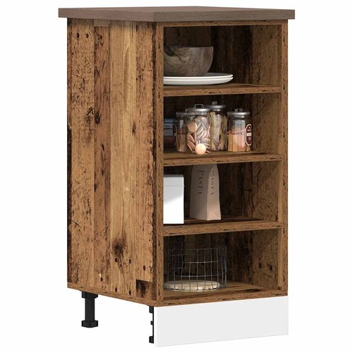 Vidaxl unterschrank antikholz - unterschrank,