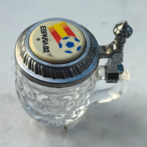 Mini glas bierkrug mit - mini, glas-bierkrug