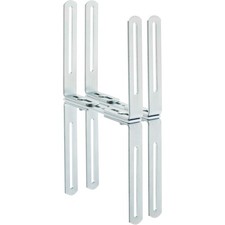 ALBA Blumenkastenhalter H-Form max. 24 cm Breite verzinkt, für Mauern