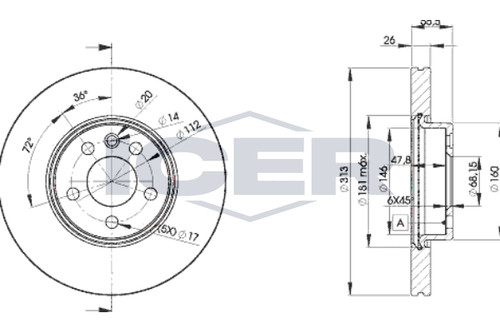 Bremsscheiben für ford - ford, galaxy