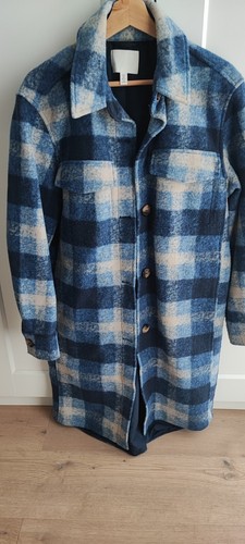 Mantel blau kariert - mantel,