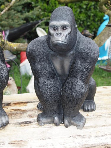 Gorilla sitzend deko figur - sitzend,