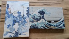 Holzbild Druck The Great Wave Katsushika Hokusai  und Fuji No Yukei