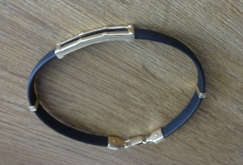 Kautschuk gold armband - kautschuk,