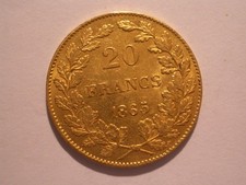 Belgien: 20 Francs Gold