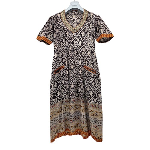 Midikleid damen ethno muster - midikleid,