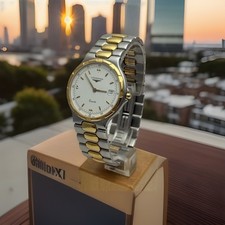 LONGINES CONQUEST QUARZ DAMEN ODER HERRENUHR EDELSTAHL/BICOLOR + PAPIERE , BOX