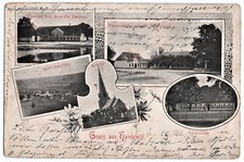 alte Litho-Ak Handewitt, Gruss aus Handewitt, Mehrbild, gelaufen 1904