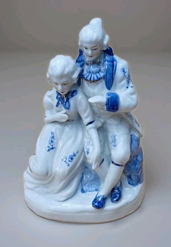 Porzellanfigur pärchen dame - porzellanfigur,