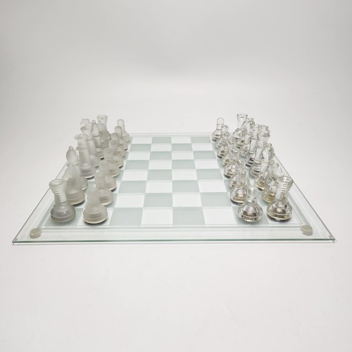Glasschachspiel 5x35 cm - glasschachspiel, 35,5x35,5