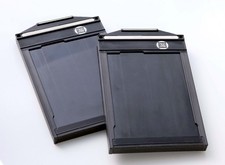 Sinar - Planfilmkassette 13x18 cm mit 9x12 cm Film-Einsatz 2 Stück (Rarität!!!)