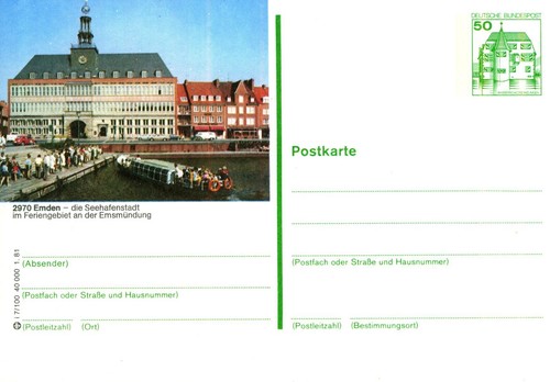 Bildpostkarte emden - bildpostkarte,