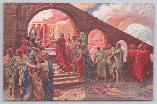 Quo vadis kunst postkarte - vadis,