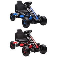 Gokart Tretauto mit Handbremse, Automatisches Kupplungssystem, EVA-Räder