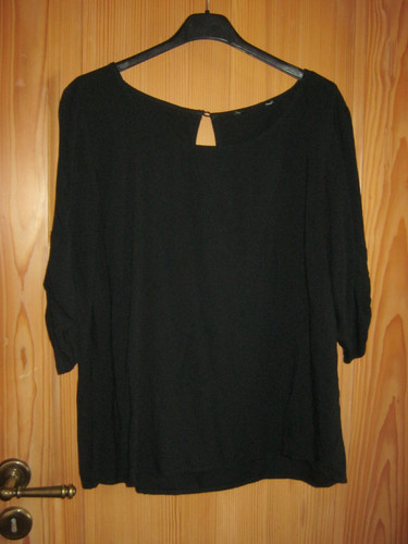 Viskose bluse m - gr.:, schwarz