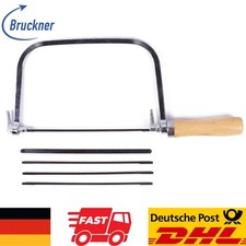 Bügelsäge mit Holzgriff + 5