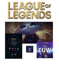 Leauge of Legends LoL Account, 252 SKINS , Alle Champions,255 myth, EUW, LVL 190