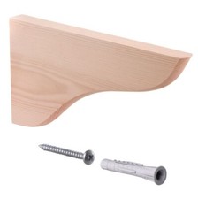 Gedotec Regalwinkel Holz Regalträger Kiefer Wand Konsole Holzwinkel massiv MEX