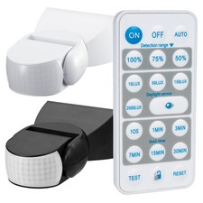 Bewegungsmelder Dämmerungssensor mit Fernbedienung Universal IR Bewegung Sensor